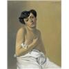 Image 1 : FÉLIX VALLOTTON (1865-1925) M FEMME AU PANTALON ROSE Öl auf Leinwand Oben rechts signiert und dat...