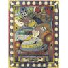 Image 1 : ADOLF WÖLFLI (1864-1930) M DIE HEILIGE BETTANIA GROSS=GROSS=GÖTTIN Bleistift und Farbstift auf Pa...