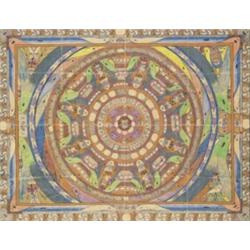 ADOLF WÖLFLI (1864-1930) M SKT. ADOLF=RAaD=HALL. AMAZON Bleistift und Farbstift auf Papier 80 x 1...