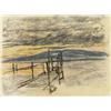 Image 1 : ADOLF DIETRICH (1877-1957) M STEG AM UNTERSEE Farbkreide auf Papier Unten rechts signiert 25,5 x ...