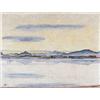 Image 1 : FERDINAND HODLER (1853-1918) M GENFERSEE MIT MONT-BLANC IN DER MORGENDÄMMERUNG Öl auf Leinwand Un...