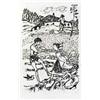 Image 1 : ALOIS CARIGIET (1902-1985) M ZEGN FURNISCHA LEIVRAS Bleistift und Tusche auf Papier 22 x 14 cm SC...