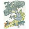 Image 1 : ALOIS CARIGIET (1902-1985) M DANI, TIAS NURSAS Bleistift, Aquarell und Gouache auf Papier 22 x 18...