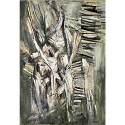 WILFRID MOSER (1914-1997) M SKYLLA Öl auf Leinwand Unten rechts signiert; rückseitig signiert, be...