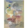 Image 1 : LEO LEUPPI (1893-1972) M KOMPOSITION AQUARELL AUF PAPIER UNTEN RECHTS SIGNIERT UND DATIERT '39 37...