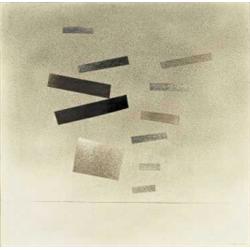 ITALO VALENTI (1912-1995) M LA SCALA DI GIACOBBE Collage auf Papier Unten rechts signiert; rückse...