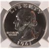 Image 2 : 1961 WASHINGTON QUARTER, NGC PROOF-68  WOW!