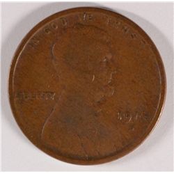 1914-D Lincoln Cent Fine, KEY DATE!