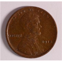 1915 LINCOLN CENT XF+ CHOCOLATE BROWN!