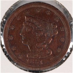 1851 HALF CENT F/VF (C-1, R-1)
