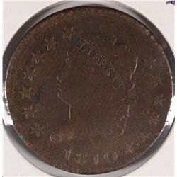 1810 LARGE CENT G/VG DETAILS