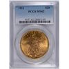 Image 1 : 1911$20 GOLD ST. GAUDENS PCGS MS-62