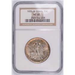 1935-S Texas Commen Half Dollar NGC MS-65