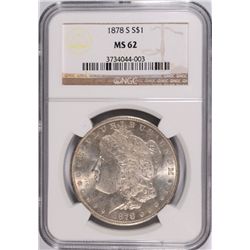 1878-S MORGAN DOLLAR NGC MS-62