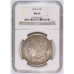 1878-S MORGAN DOLLAR NGC MS-63