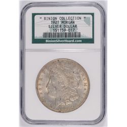 1921 MORGAN DOLLAR NGC (BINION)