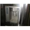 Image 2 : LG 3 DOOR STAINLESS STEEL REFRIGERATOR WITH ICE AND WATER DISPENSOR  - PLUGGED IN AND WORKING