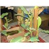 Image 2 : LARGE HAND CRAFTED WOODEN RAIN FOREST DISPLAY; PALM TREES, FROGS, ETC