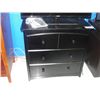 Image 1 : BLACK 3 DRAWER DRESSER