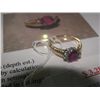 Image 2 : 14K GOLD 1.21CARAT CUSTOM MADE RUBY AND DIAMOND RING