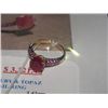 Image 2 : 14K GOLD 3.59CT RUBY AND TOPAZ COCKTAIL RING