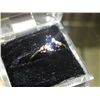 Image 1 : 10KT GOLD SAPPHIRE AND DIAMOND RING