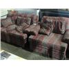 Image 1 : 2 PIECE LOVE SEAT AND CHAIR SET