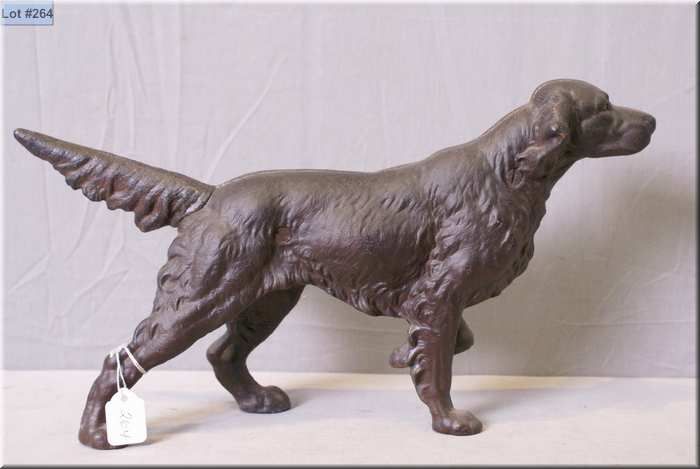 Vintage Cast Iron Pointer Dog Door Stop