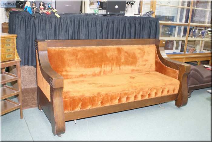 antique quarter cut oak empire style