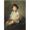 Prohászka István (Somorja, 1897 - ?) Kislány virággal, 1923