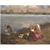 Image 1 : Czencz János (Ostffyasszonyfa, 1885 - Szekszárd, 1960) Folyóparton, 1940