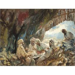 Péczely Antal (Budapest, 1891- ?, 1944 körül) Sakkozó arabok