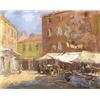 Image 1 : Halasi Horváth István (Budapest, 1904 - Budapest, 1994) Vasárnapi piac, 1978
