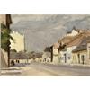 Image 1 : Hende Vince (Kecskemét, 1892 - Budapest, 1957) Kisvárosi utca, 1953