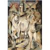 Image 1 : Rafael Gyozo Viktor (Rév - Komárom, 1900 - Budapest, 1981) Akt lóval, 1969-70