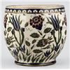 Image 1 : Kaspó Zsolnay-gyár, Pécs, 1880 körül, festett, aranyozott porcelánfajansz, sérült