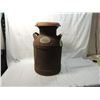 Image 1 : ANTIQUE VINTAGE MILK CAN WITH NAME PLATE