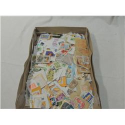 LARGE BOX LOT FOREIGN POSTAGE STAMPS