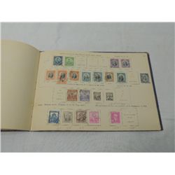 OLD VINTAGE CHILE POSTAGE STAMP ALBUM & STAMPS