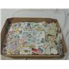 Image 1 : LARGE BOX LOT ALL FOREIGN STAMPS ON PAPER