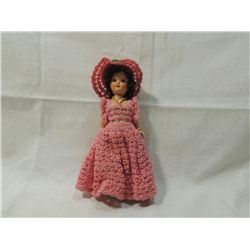 VINTAGE FASHION DOLL HANDMADE CROCHET DRESS