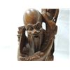 Image 1 : HAND CARVED WOOD ORIENTAL FIGURE