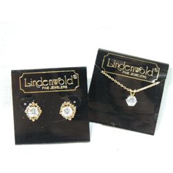 WOMANS FASHION JEWELRY CZ NECKLACE & EARRINGS