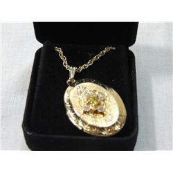 WOMANS OVAL FASHION GOLD TONE LOCKET