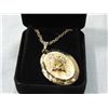 Image 1 : WOMANS OVAL FASHION GOLD TONE LOCKET