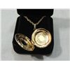 Image 2 : WOMANS OVAL FASHION GOLD TONE LOCKET