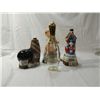 Image 1 : LOT 4 VINTAGE JIM BEAM WHISKEY CERAMIC DECANTERS: