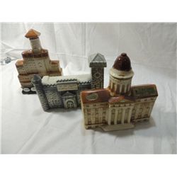 LOT 3 ASSORTED CERAMIC DECANTERS: 1968 JIM BEAM