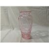 Image 1 : PINK GLASS VASE 10 INCHES TALL