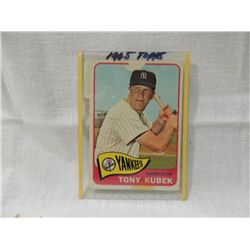 1965 TOPPS #65 TONY KUBEK BASEBALL CARD